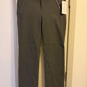 Athleta Women's Straight Leg Pants - Olive Green